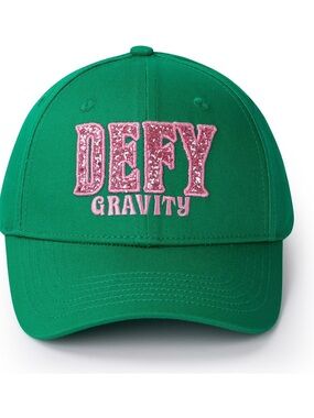 Green 'DEFY GRAVITY' Embroidered Cap… (1) Pink…(4) Hats Total $60